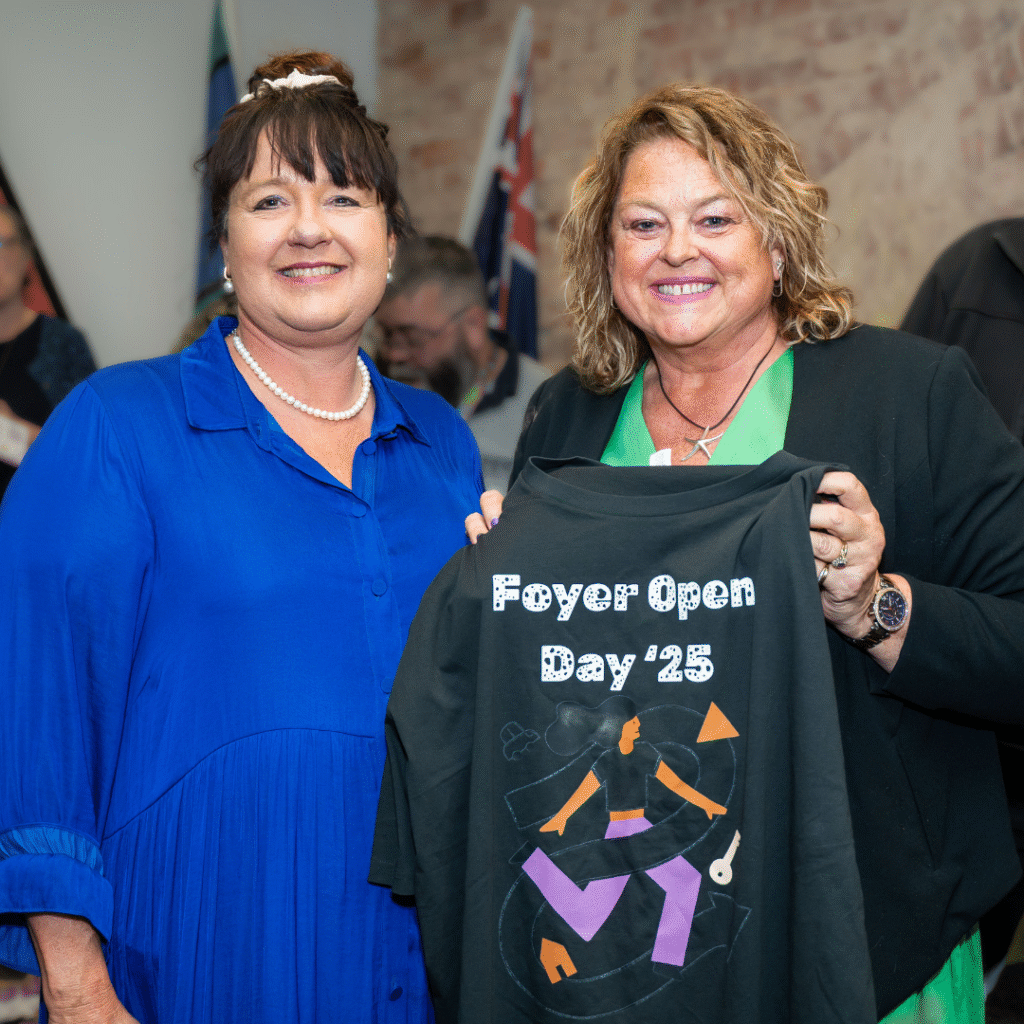 Nicole Chaplin & Nat Cook at the Foyer Open Day